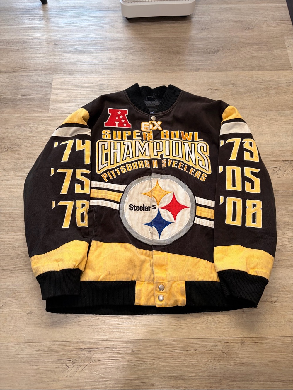 Steelers NFL championship sports jacket